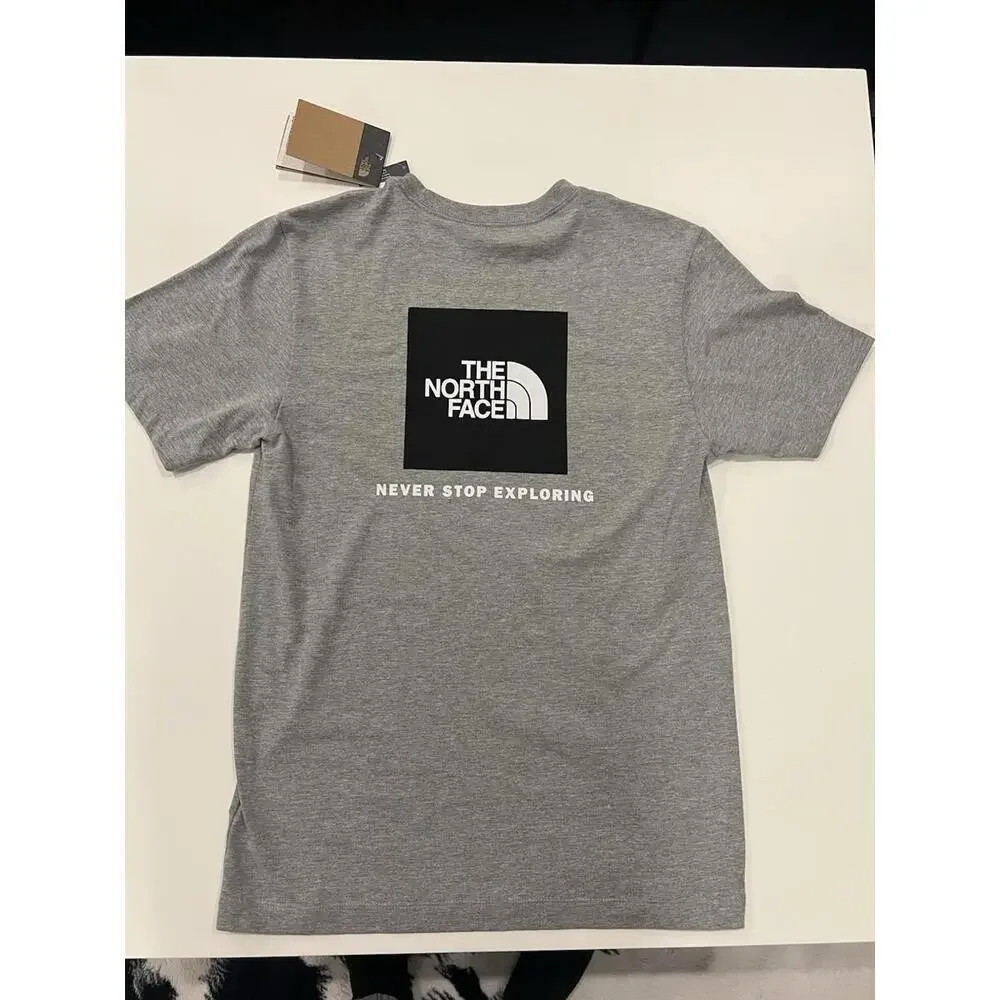 The North Face Evolution Box Never Stop Exploring T-Shirt Size Large Gray
